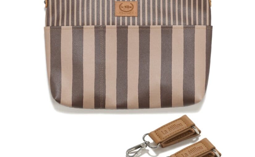 Τσαντάκι Καροτσιού Stripes Brown