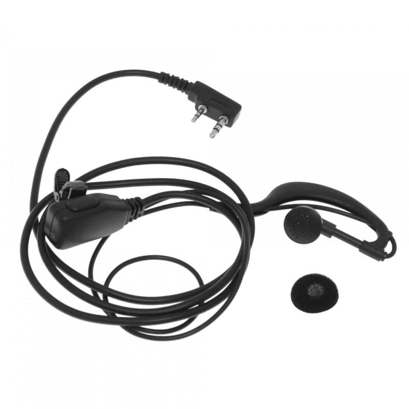 Ακουστικό Ear Hook UHF/VHF με PTT Μικρόφωνο για Ασύρματο Πομποδέκτη BF-888/UV-5R/UV-82 BAOFENG