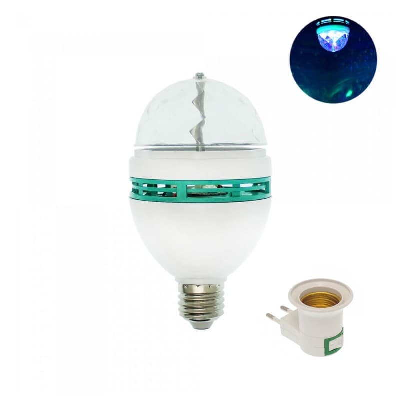 LED Λάμπα E27 Φωτορυθμικό RGB 85-260V 17959010 Λευκή