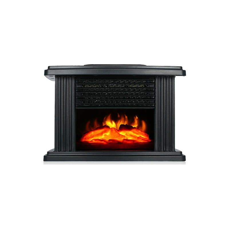 1000M2244 Επιτοίχιο Ηλεκτρικό Τζάκι 1000W 12x12cm Μαύρο