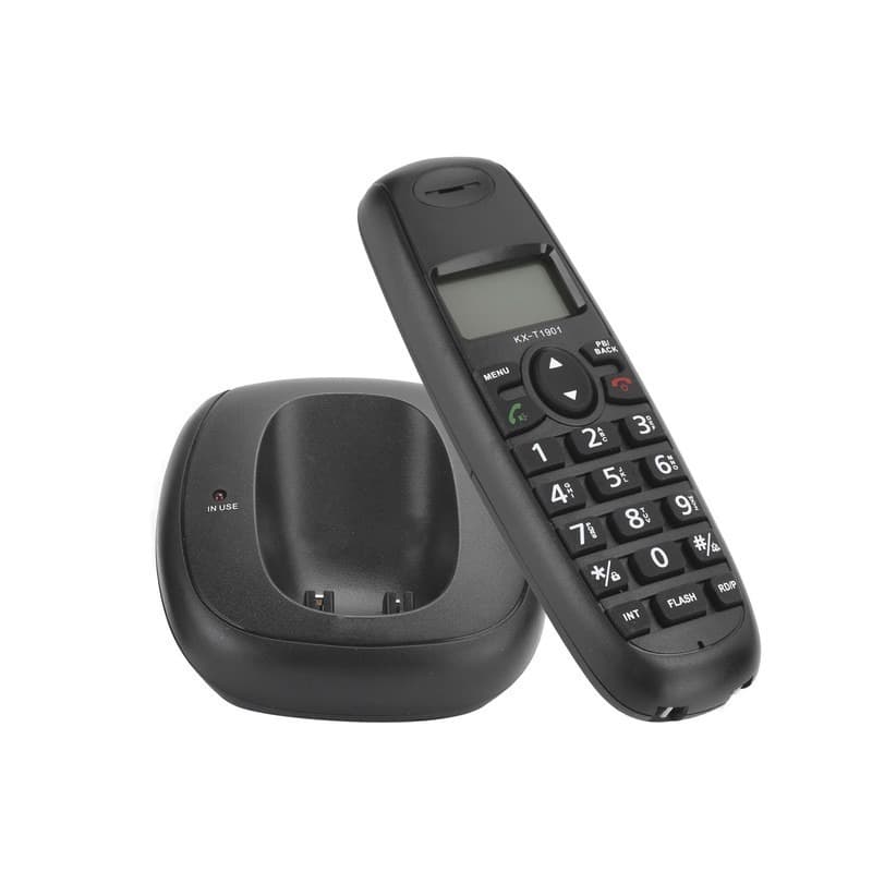 KX-T1901 Ασύρματο Τηλέφωνο Μαύρο