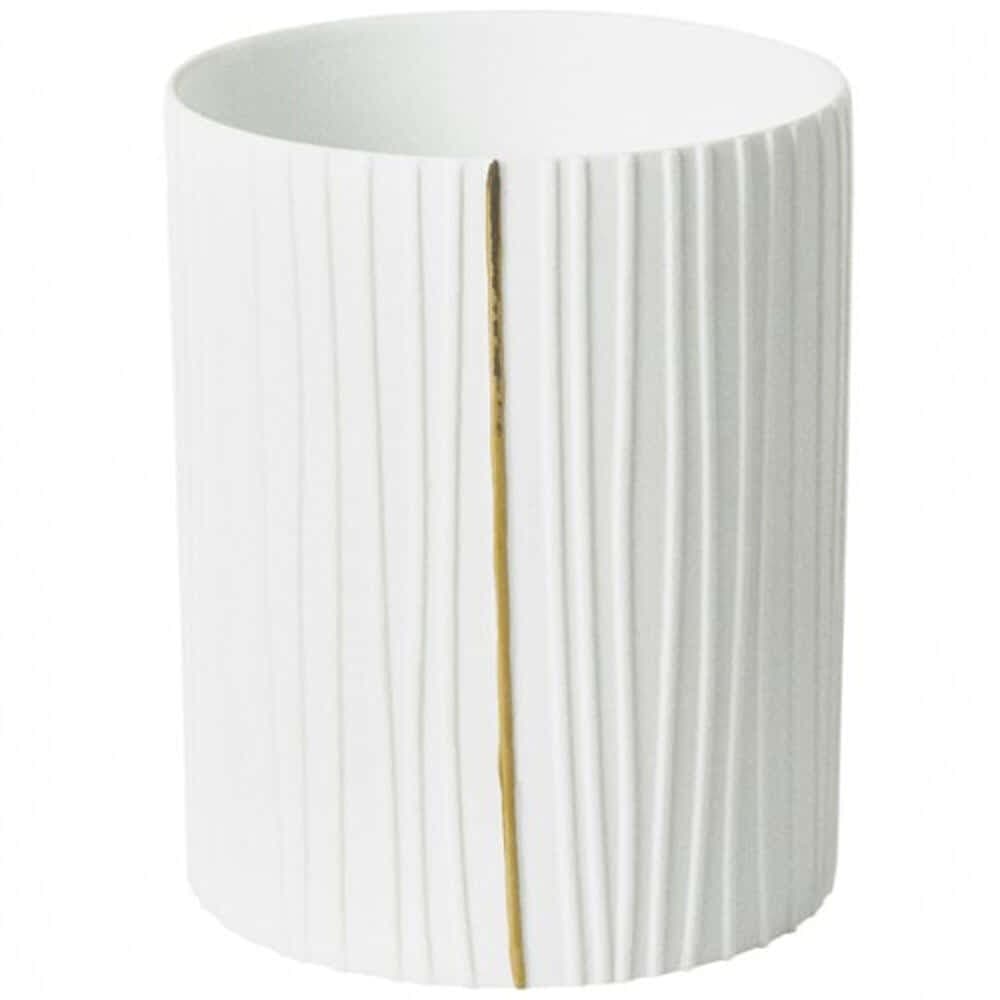 Κηροπήγιο Για Ρεσώ Wedding Pleated RD0018013 Φ9x11cm White Raeder