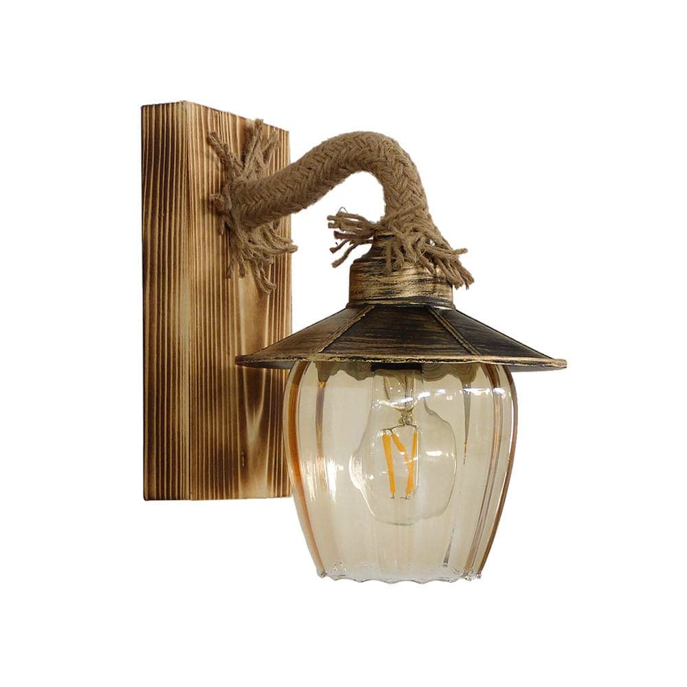 Φωτιστικό Τοίχου - Απλίκα R-98ΑΡ 30-0058 H25x23x18cm Bronze Heronia