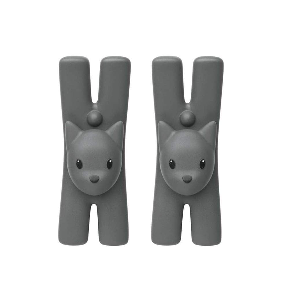 Κλιπ-Συνδετήρας Lampo (Σετ 2Τμχ) MMI32CS B 8,5x7x3cm Black Alessi