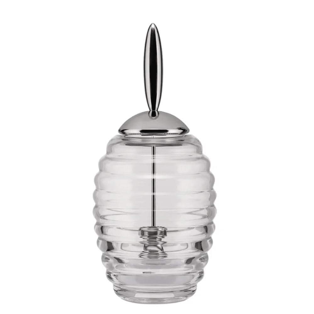 Δοχείο Αποθήκευσης Μελιού TW01 350ml 8,7x19,7cm Clear-Silver Alessi