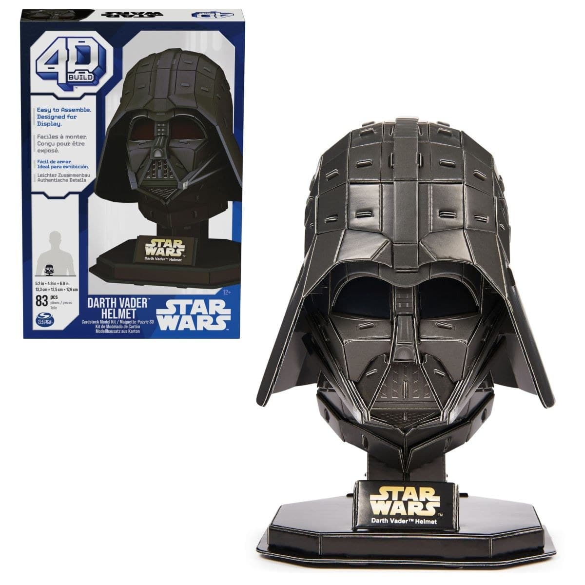 Παζλ 4D Darth Vader Helmet 6069821 83τμχ 13,3x12,5x17,6cm 12 Ετών+ Black Spin Master