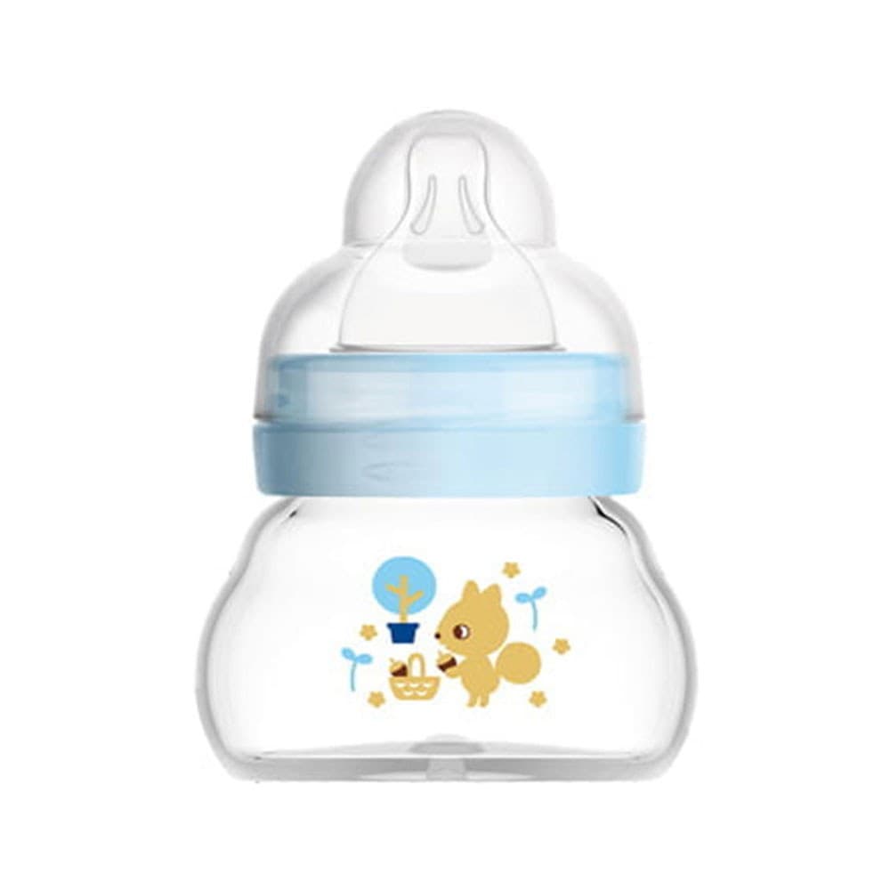 Μπιμπερό Γυάλινο Feel Good Organic Garden 380SB 90ml 0 Μηνών Arctic Blue Mam