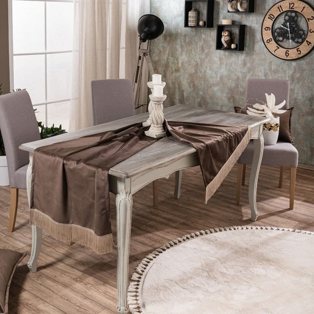 Τραβέρσα (Sari) Velvet 03 Brown Teoran