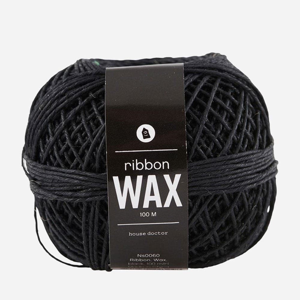 Κορδέλα - Σχοινί Wax 407550060 100m Black Monograph