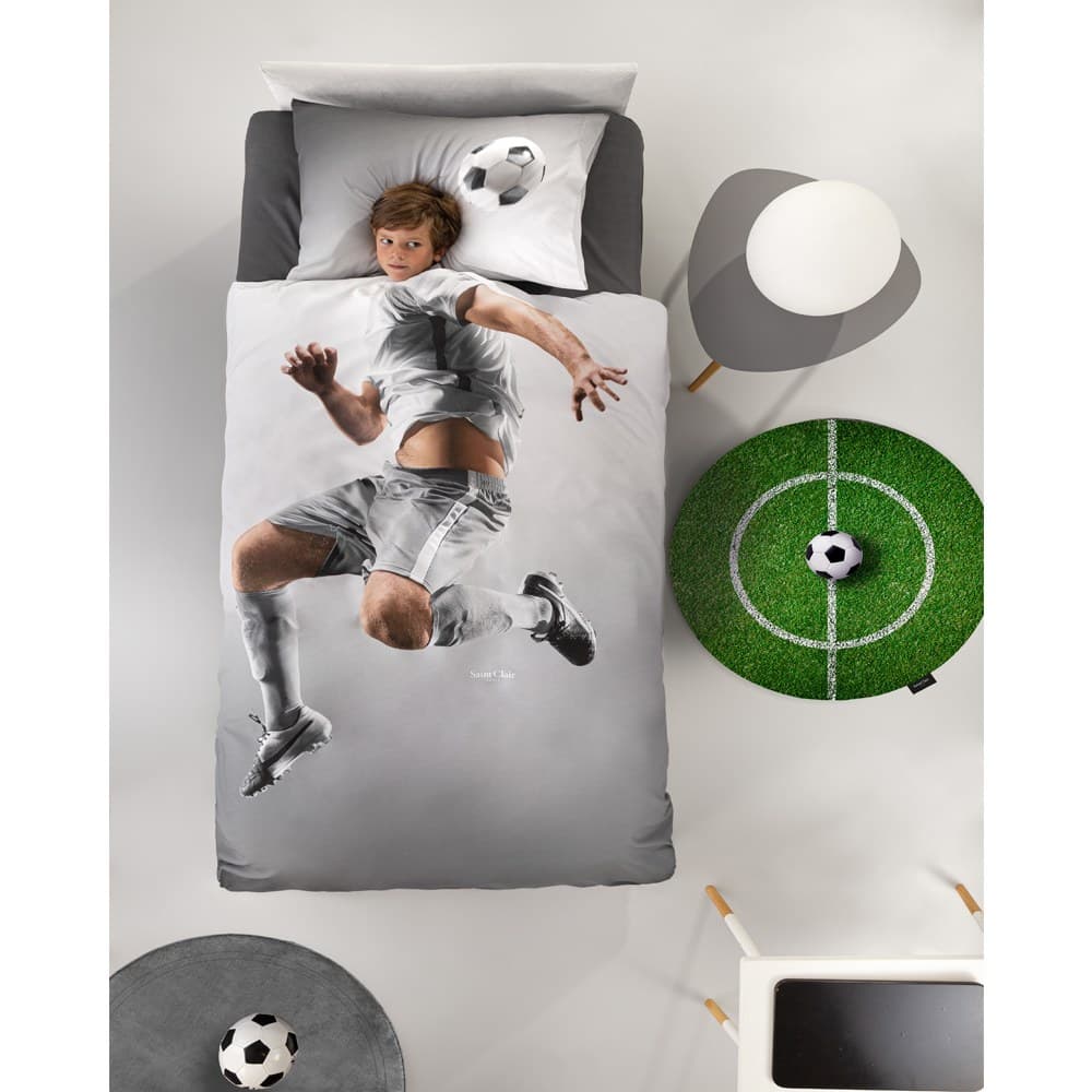 Σεντόνια Παιδικά Striker (Σετ 3τμχ) Grey Saint Clair