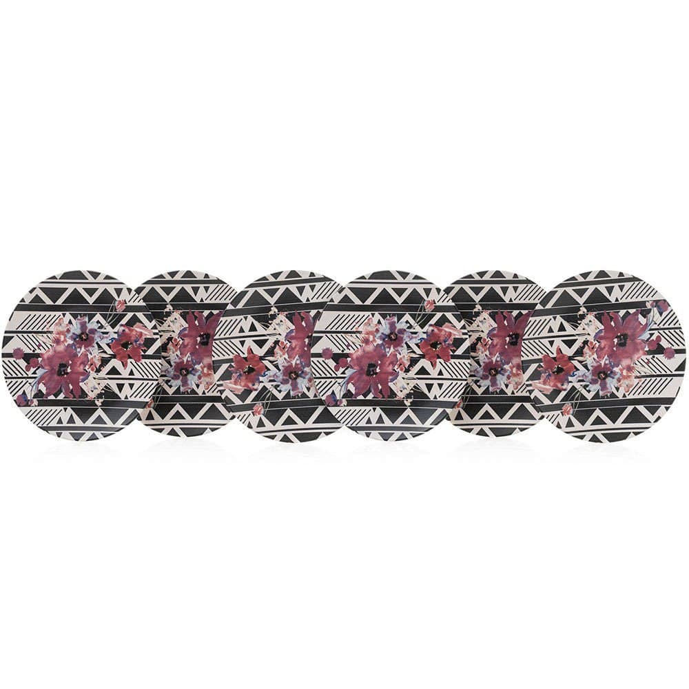 Πιάτο Ρηχό (Σετ 6Τμχ) 275KRM1282 Φ25cm Multi Hermia