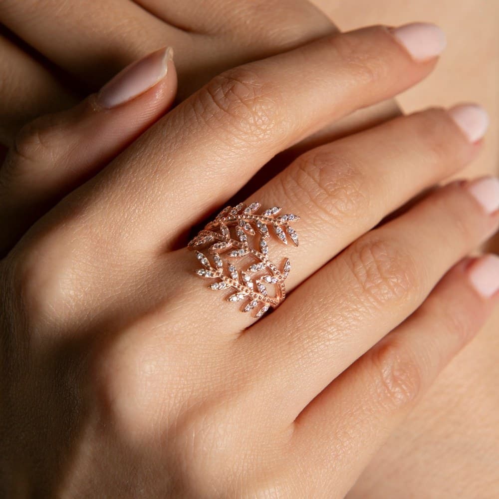 Δαχτυλίδι Ασημένιο 736ELS1468 Rose Gold Elika Silver