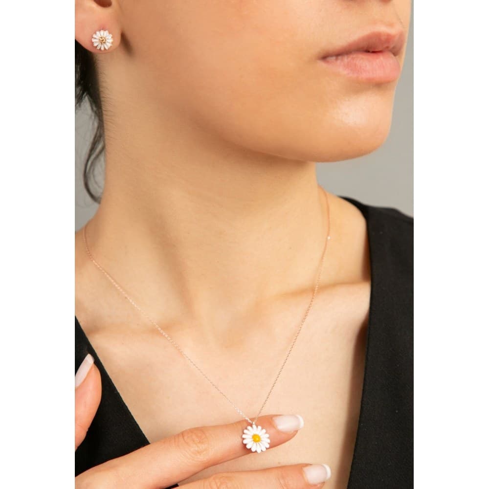 Σετ Κοσμημάτων Ασημένια 938ELS9117 Rose Gold Elika Silver