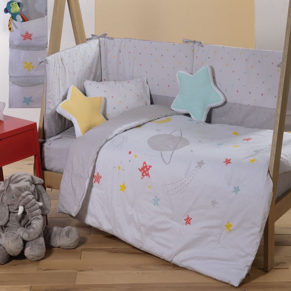 Κουβερλί Βρεφικό Little Star Grey Nef-Nef