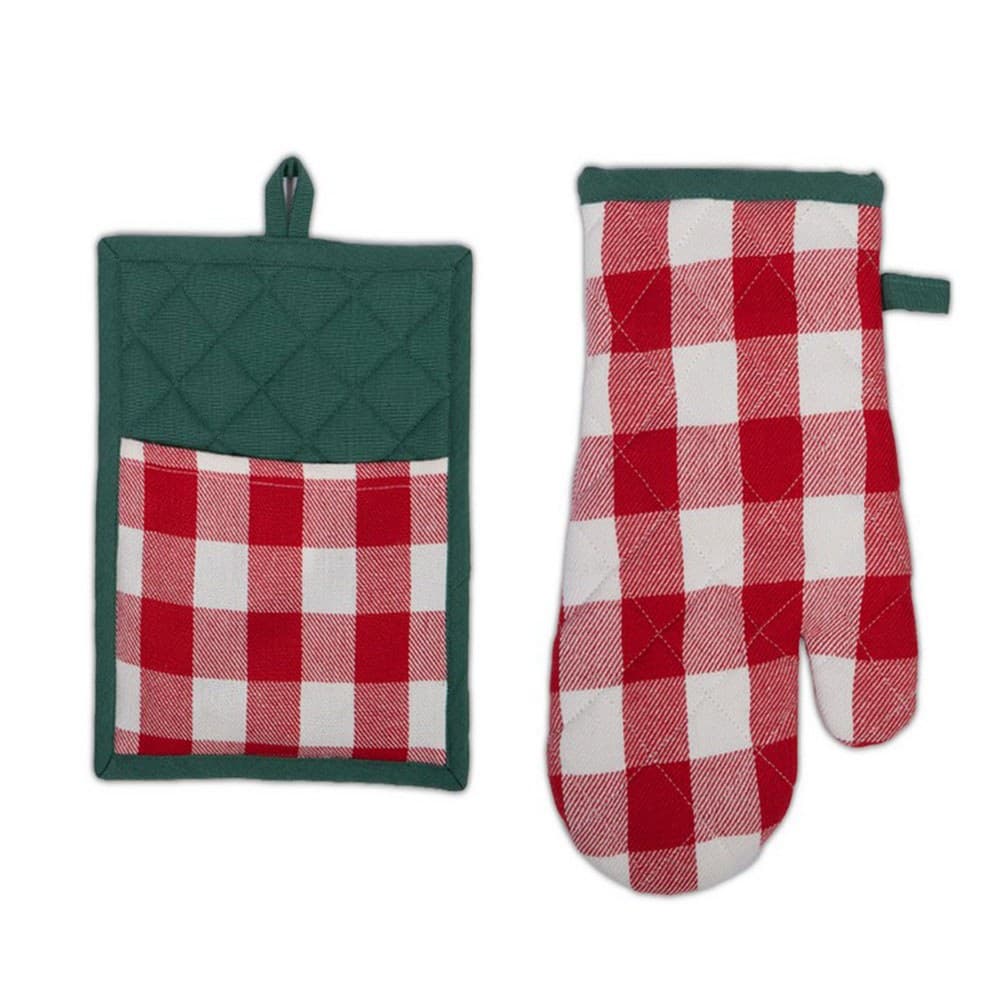 Πιάστρα Με Γάντι Χριστουγεννιάτικα Santa Please (Σετ 2τμχ) Red Nef-Nef