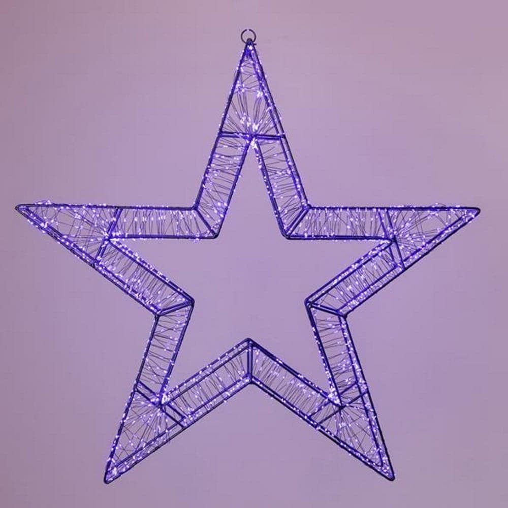Αστέρι Φωτιζόμενο 1200 Led 600-22540 50cm 2500-3500K Με Timer IP44 Purple