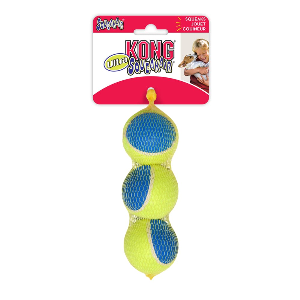 KONG Ultra SqueakAir Ball - Σετ με 3 μπάλες