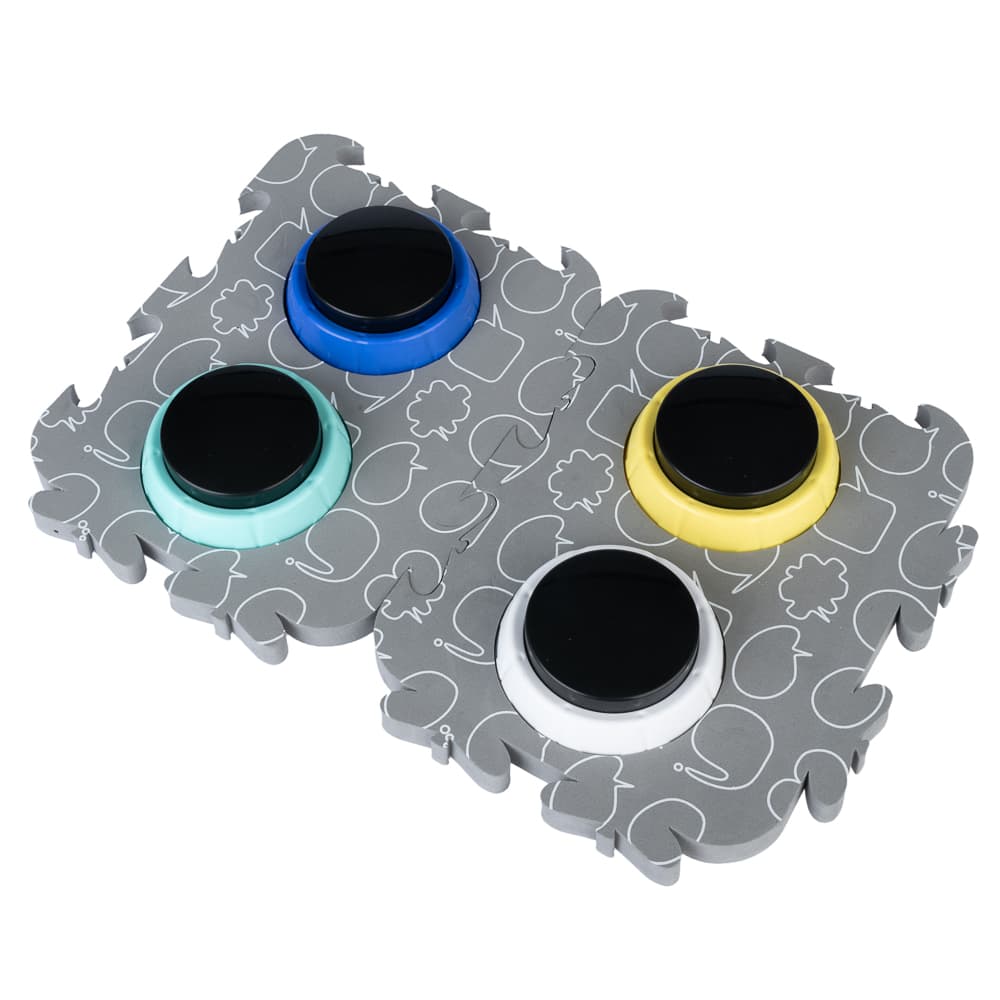 TIAKI Pet Talking Buttons "Let's Talk!" - Ø 9 x Υ 4 cm, 4 τεμάχια
