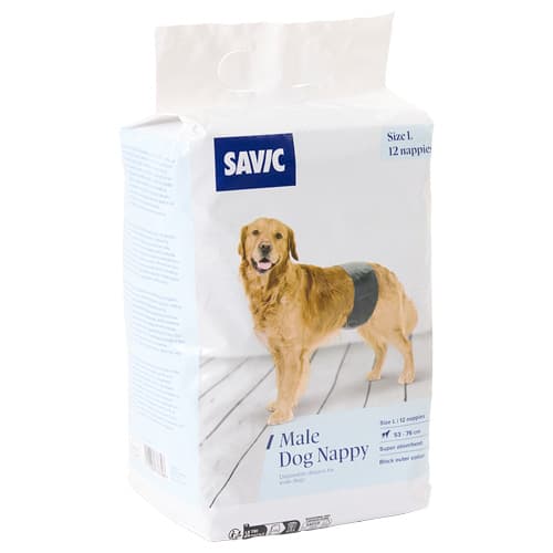 Savic Πάνες για Αρσενικούς Σκύλους - Μέγεθος L: 53-76 cm, 24 τεμάχια