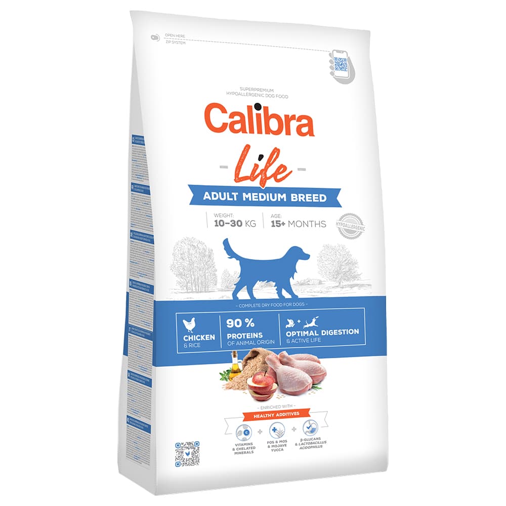 Calibra Life Adult Medium Breed Κοτόπουλο - 12 kg