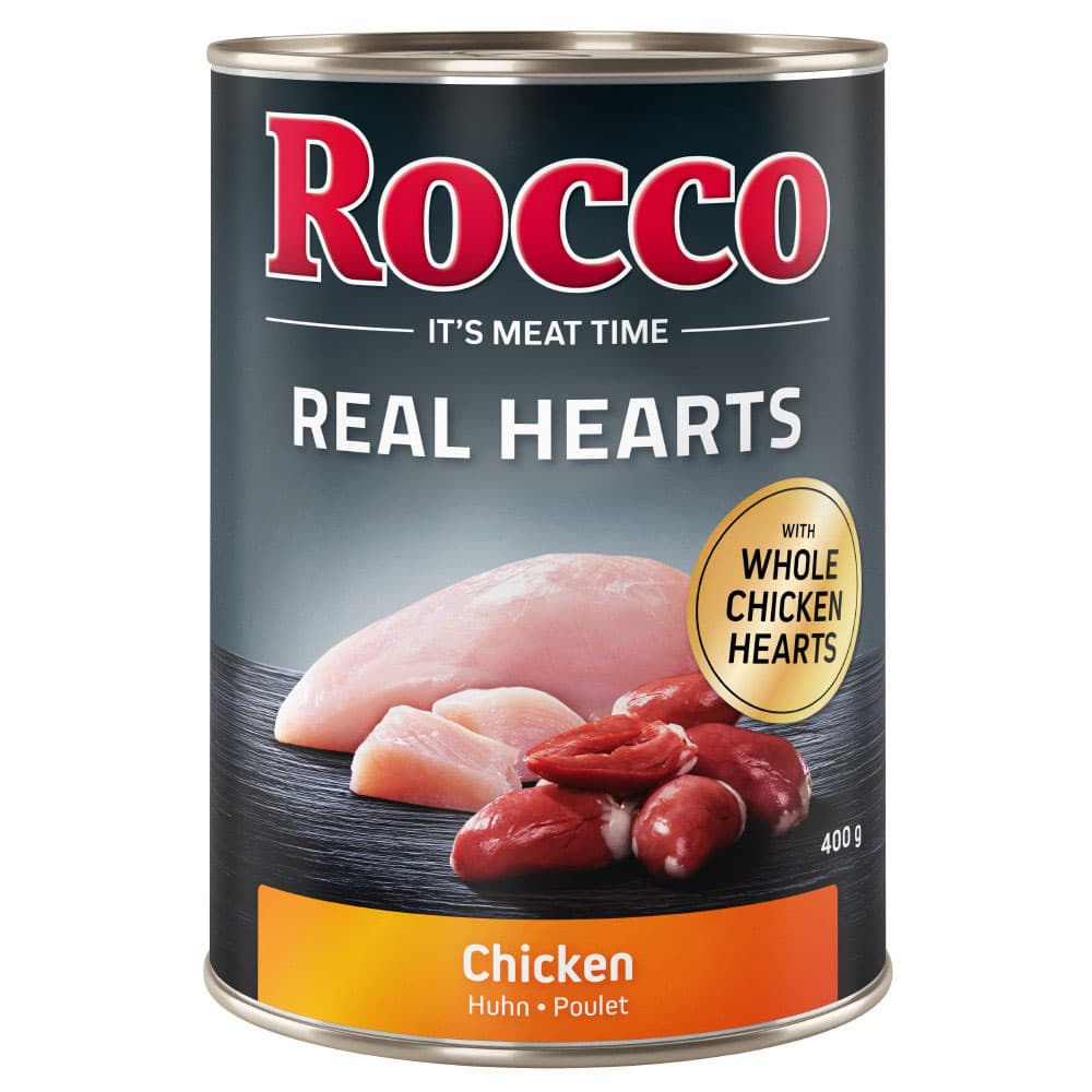 Rocco Real Hearts 6 x 400 g - Κοτόπουλο
