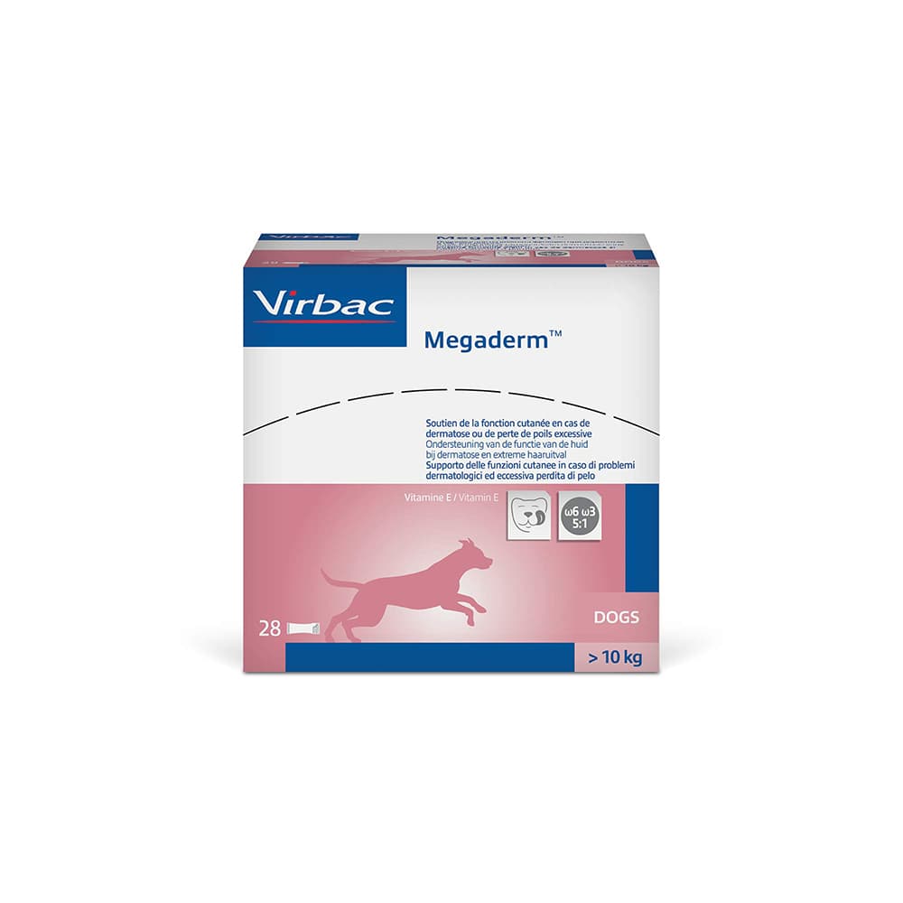 Virbac Megaderm - 28 x 8 ml για Γάτες και Σκύλους >10kg