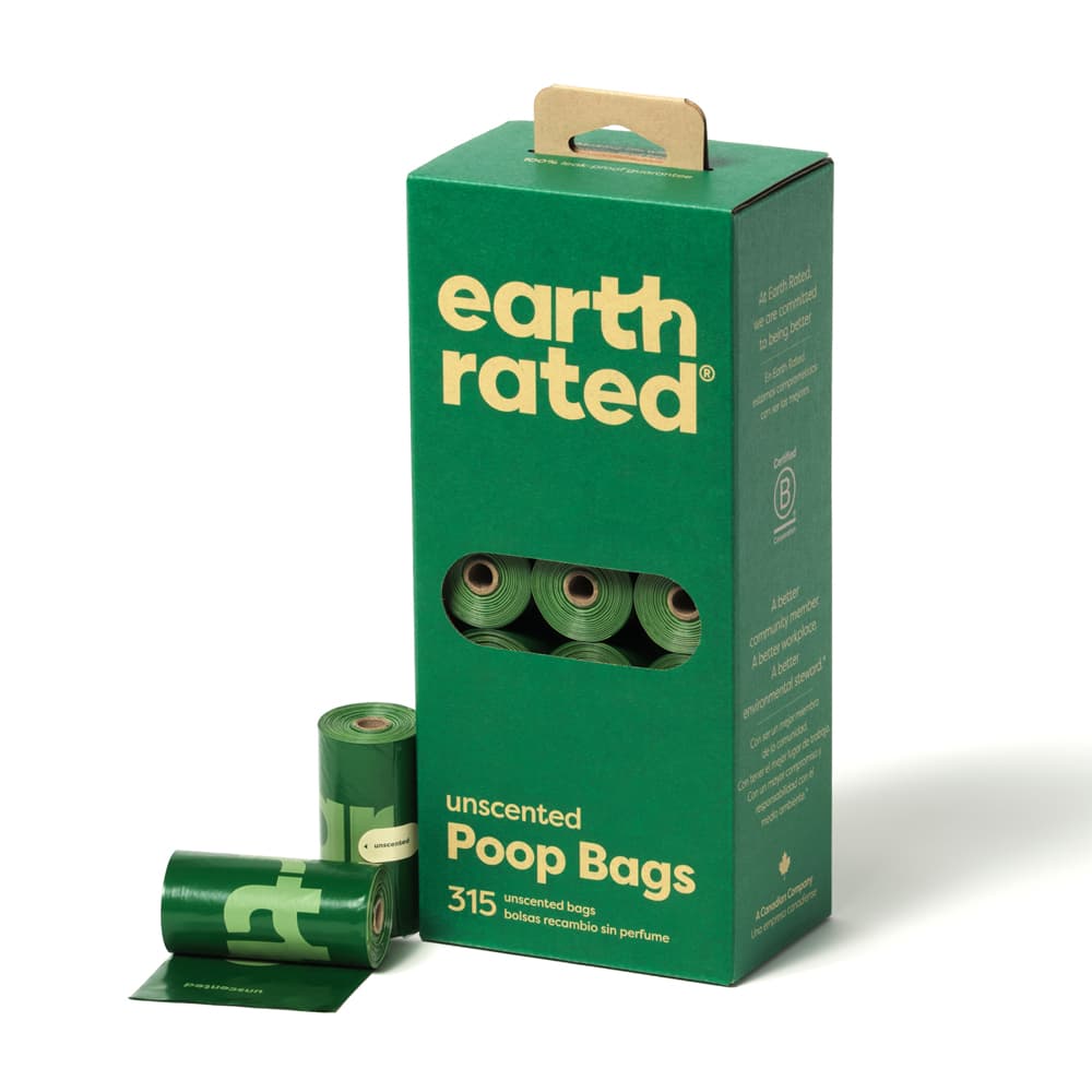 Earth Rated Ρολά Σακούλες Περιττωμάτων Σκύλου - 21 ρολά με 15 σακούλες το καθένα, χωρίς