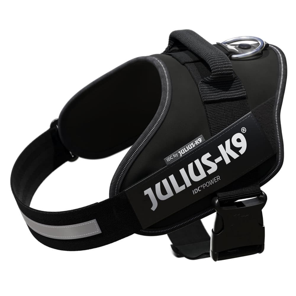 Julius-K9 IDC®-Power Σαμαράκι Σκύλων, μαύρο - Μέγεθος 1: Περίμετρος θώρακα 63 - 85 cm