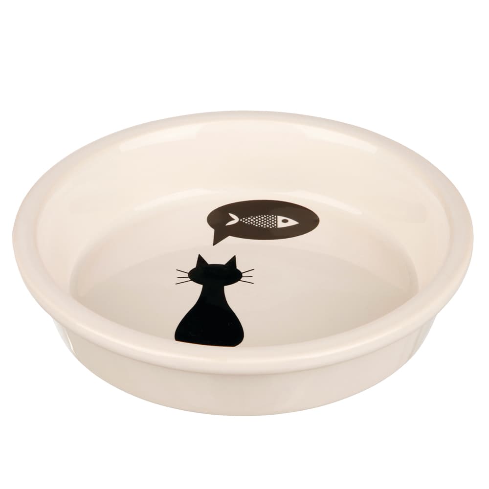Trixie Κεραμικό Μπολ με Μοτίβο Γάτας - 250 ml, Ø 13 cm