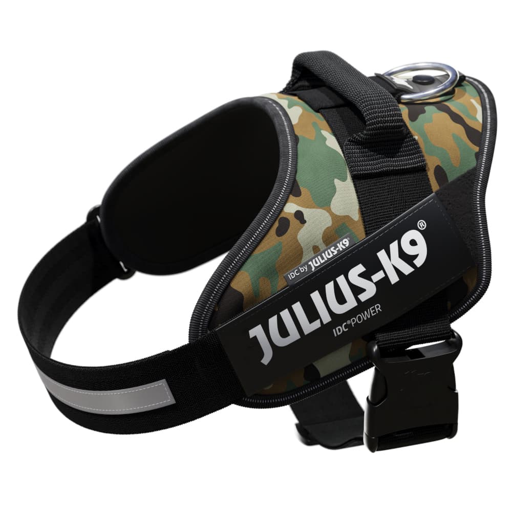 Julius-K9 IDC®-Power Σαμαράκι, καμουφλάζ - Μέγεθος L: Περίμετρος στήθους 63 - 85 cm