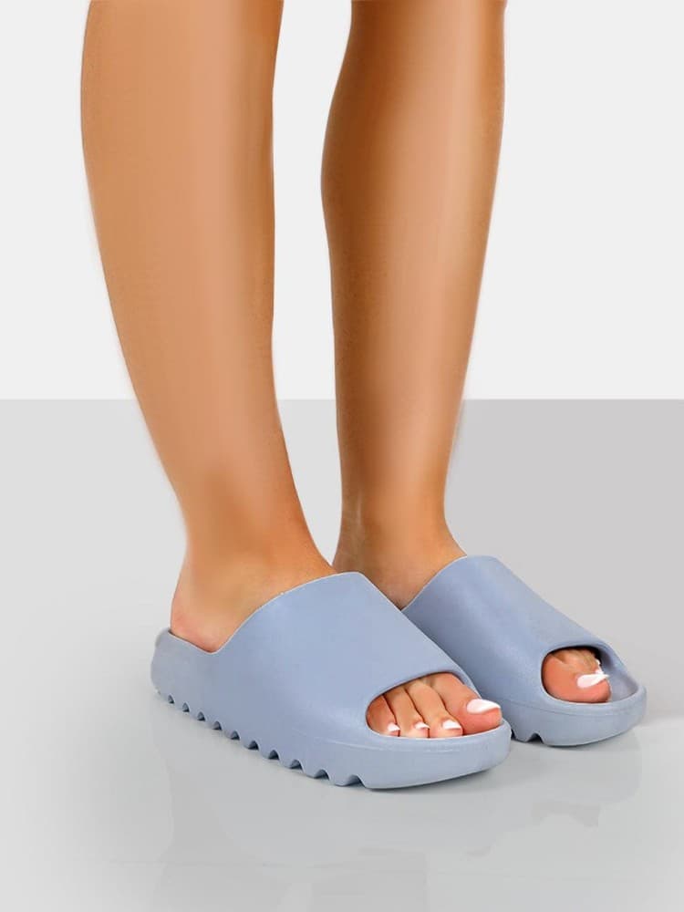 KIM K SKYBLUE SLIDERS