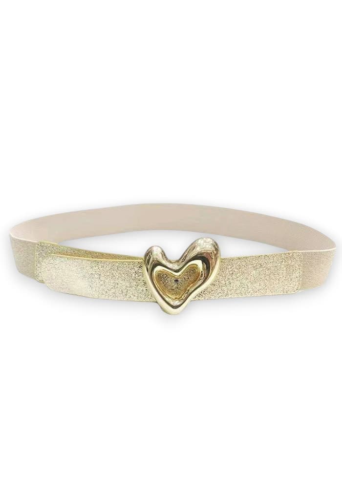 cute ζώνη faux δέρμα Heart gold