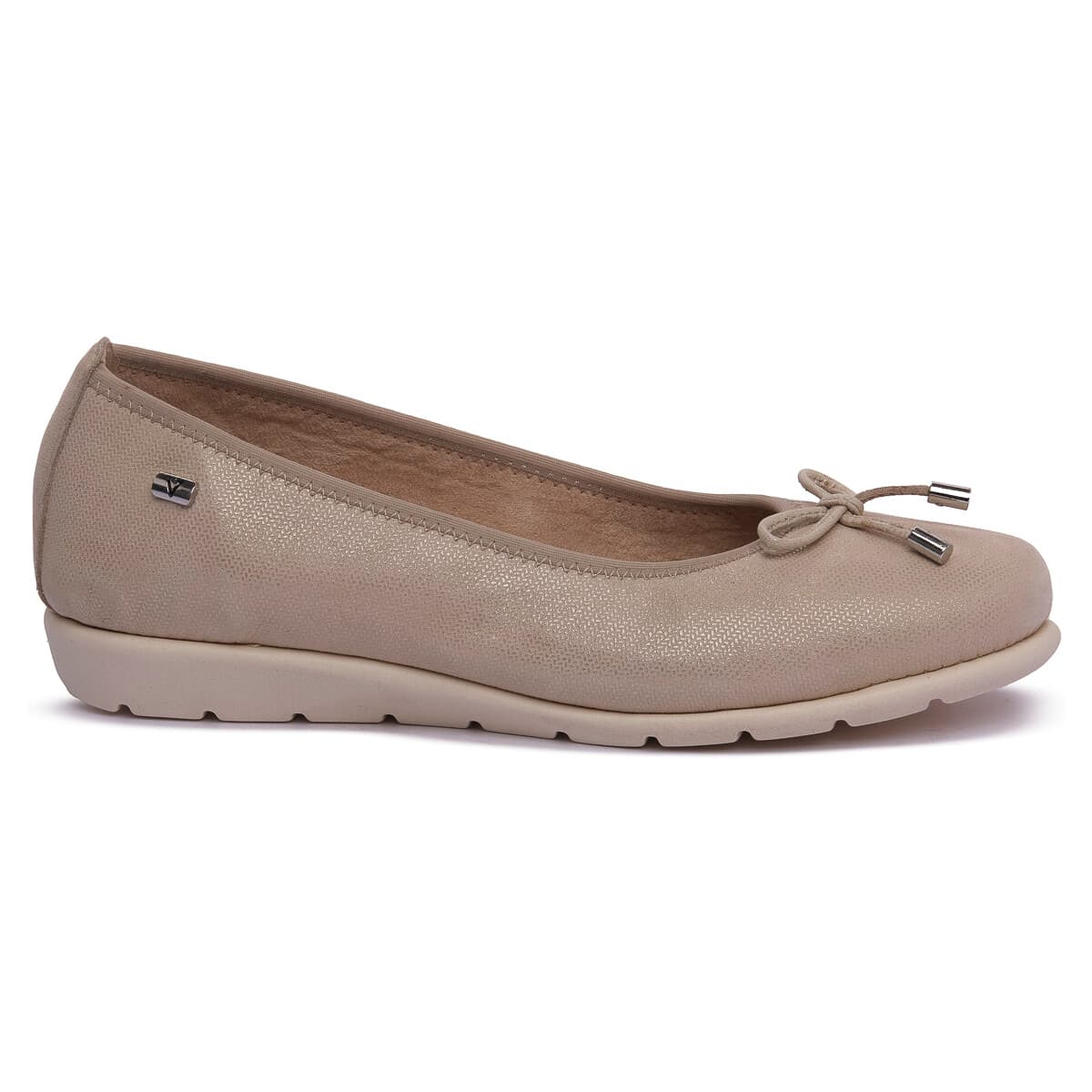 Μπαλαρίνες Valleverde BEIGE CAMOSCIO