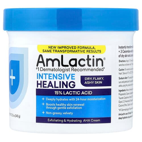AmLactin, Κρέμα AHA εντατικής επούλωσης, απολέπισης και ενυδάτωσης, για ξηρό,