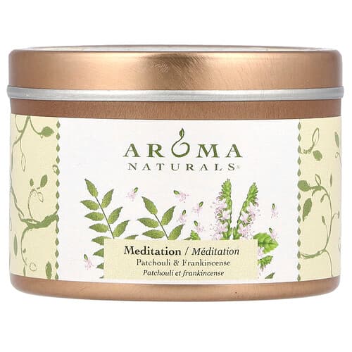 Aroma Naturals, Soy VegePure®, Μικρό Κερί Σόγιας σε Κουτί, Πατσουλί & Λιβάνι, 79,38 g