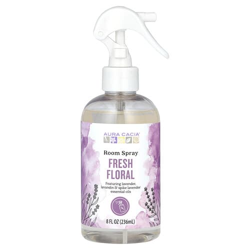 Aura Cacia, Σπρέι δωματίου, φρέσκα λουλούδια, 8 fl oz (236 ml)
