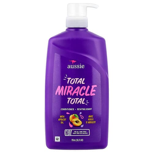 Aussie, Total Miracle, Μαλακτική Κρέμα, Για Όλους τους Τύπους Μαλλιών, 778 ml