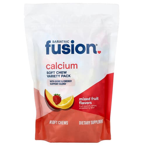 Bariatric Fusion, Ποικιλία μαλακών μασώμενων τσαγιών ασβεστίου, ανάμεικτα φρούτα, 90