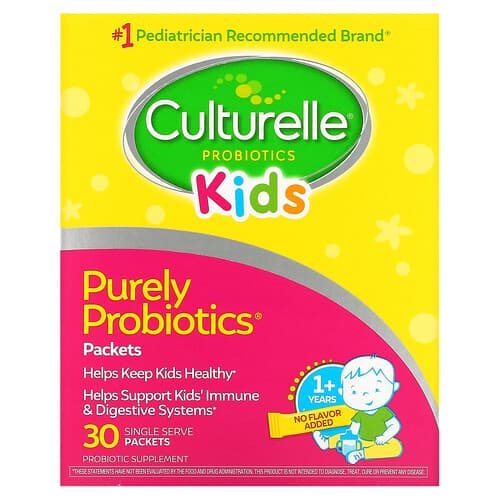 Culturelle, Παιδικά, Αμιγώς Προβιοτικά, 1+ Ετών, Χωρίς Γεύση, 23 mg, 30 Φακελάκια Μονής