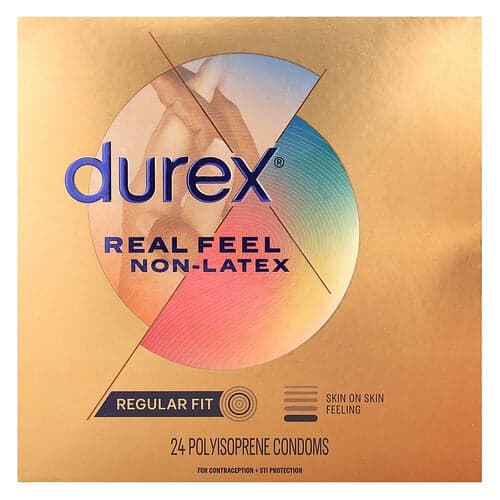 Durex, Real Feel Non-Latex, κανονική εφαρμογή, 24 προφυλακτικά από πολυισοπρένιο