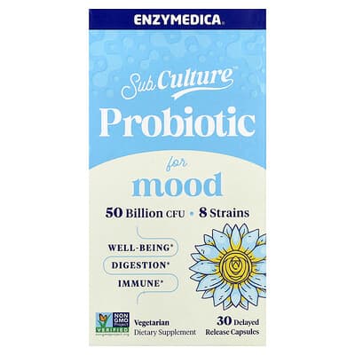 Enzymedica, SubCulture™ Προβιοτικό για τη Διάθεση, 30 Κάψουλες Βραδυταχούς Αποδέσμευσης