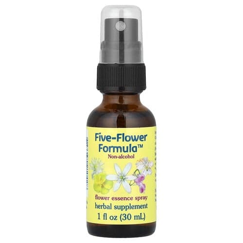 Flower Essence Services, Φόρμουλα πέντε™ λουλουδιών, Σπρέι Flower Essence, Μη Αλκοολούχο, 1 ουγκιά
