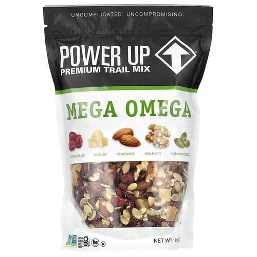 Power Up, Premium Trail Mix, Mega Omega, 397 γρ.