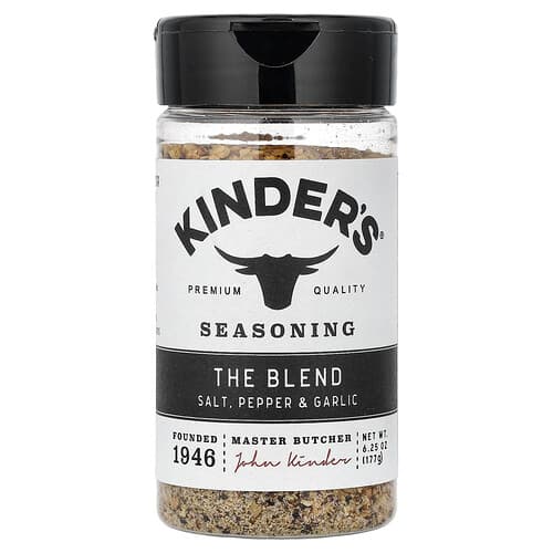 KINDER'S, Μπαχαρικά, Το Μείγμα, Αλάτι, Πιπέρι & Σκόρδο, 6,25 oz (177 g)
