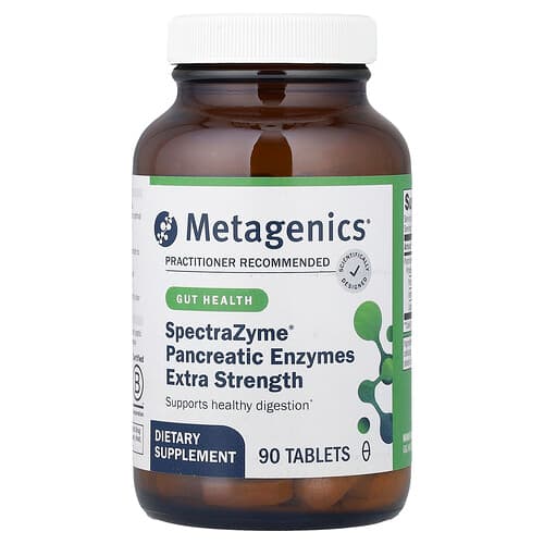 Metagenics, SpectraZyme® Παγκρεατικά Ένζυμα, Εξαιρετικής Ισχύος, 90 Δισκία