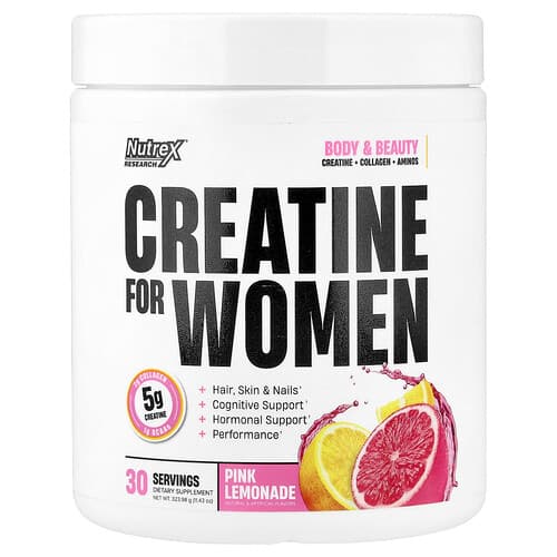 Nutrex Research, Κρεατίνη, ροζ λεμονάδα, 323.98 g