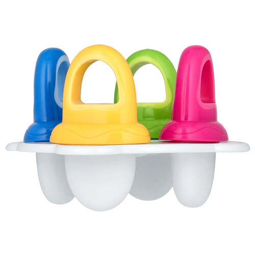 Nuby, Fruitsicles, Δίσκος με Κατεψυγμένα Φρούτα, 6+ Μηνών, Συσκευασία των 4
