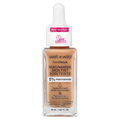 wet n wild, Barefocus, Απόχρωση Δέρματος με Νιασιναμίδη, 1116316 Ανοιχτό Μεσαίο, 32 ml