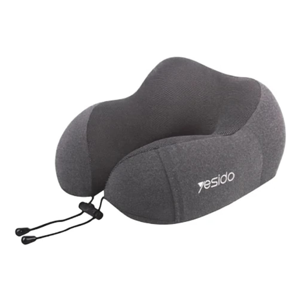 Yesido MG17 – Μαξιλάρι Αυχένα με Memory Foam, Πλεκτό Κάλυμμα &amp; Εργονομικό Σχεδιασμό – Γκρι