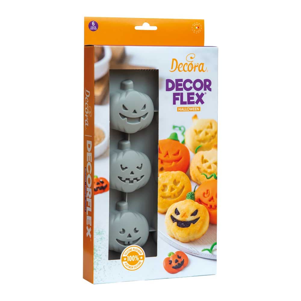6 CAVITIES PUMPKINS SILICONE MOLD Halloween